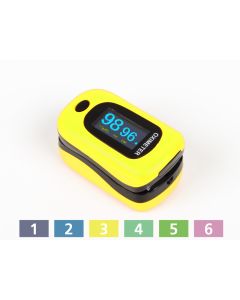 Pulsoximetro OXY-4 Blu con Display a Colori e Sensori Gima