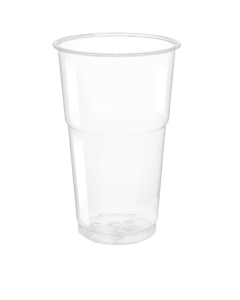 Bicchieri trasparenti in R-PET monouso 350 cc SLIM conf. 50 pezzi - ARISTEA