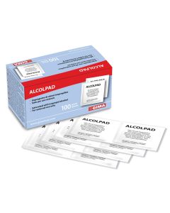 Alcohol pads ALCOMED 65x30 mm conf. 100 pz-Gima