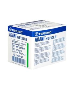 Ago ipodermico Terumo Agani 21Gx1 1/2" - 0,8x38mm - AN*2138R1 - verde - sterile conf. 100 pezzi