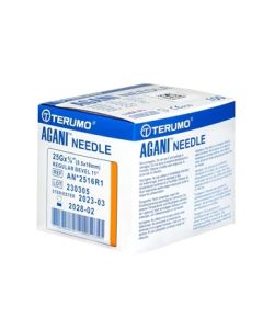 Ago ipodermico Terumo Agani 25Gx5/8" - 0,5x16mm - AN*2516R1 - arancione - sterile confezione 100 pezzi 