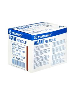 Ago ipodermico terumo agani 26Gx1 1/2" - 0,45x13mm - marrone - sterile confezione 100 pezzi