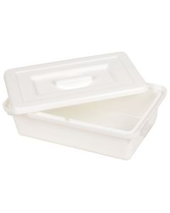VASSOIO DA LABORATORIO CON COPERCHIO 220x150x70 mm in plastica