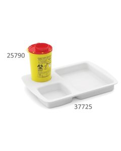 VASSOIO CON SCOMPARTI IN PLASTICA conf. 24 pezzi