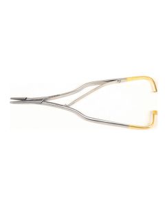 PORTA AGHI ARRUGA IN TUGSTENO retto 16 cm con punte lisce Gima