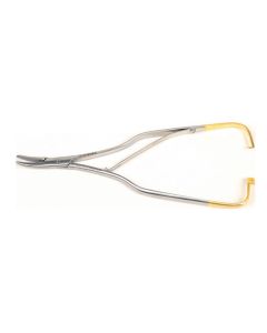 PORTA AGHI ARRUGA IN TUGSTENO curvo 16 cm con punte lisce Gima