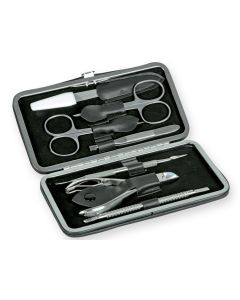 KIT PER PODOLOGIA CON ASTUCCIO RIGIDO composto da 7 strumenti 