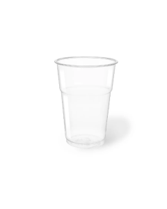 Bicchieri trasparenti in R-PET monouso 400 cc conf. 50 pezzi - ARISTEA