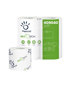 Papernet 409040 carta igienica fascettata Bio tech 250 strappi 96 rotoli 2 veli
