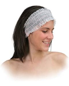 Fascia per capelli monouso con dispenser 100 pezzi Xanitalia