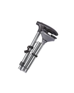 BASTONE CON VENTOSE e LUCE LED - argento