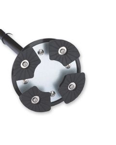 BASTONE DI SICUREZZA PER ANZIANI CON LUCE con base a 4 piedini colore nero 