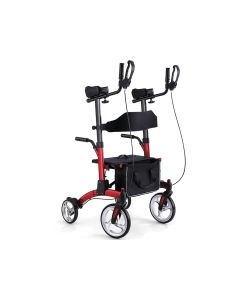 DEAMBULATORE IN PIEDI COMPLETAMENTE REGOLABILE - in alluminio colore rosso 