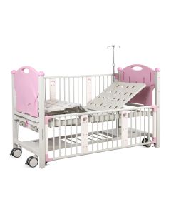 LETTINO PEDIATRICO 2 manovelle rosa 