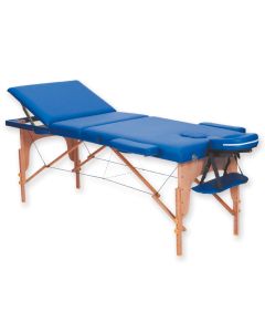 LETTINO DA MASSAGGIO IN LEGNO a 3 SEZIONI blu