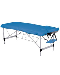 LETTINO DA MASSAGGIO IN ALLUMINIO a 2 SEZIONI blu