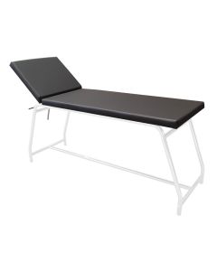 LETTINO DA VISITA portata 120 kg, verniciato bianco materasso nero