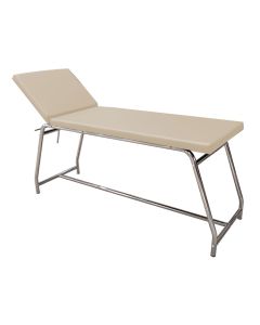 LETTINO DA VISITA portata 120 kg, cromato materasso beige