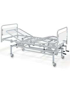 LETTO A TRE SEZIONI AD ALTEZZA VARIABILE 2 manovelle con ruote 