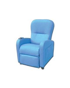POLTRONA RELAX BETTY 2 motori - 100% poliestere blu 
