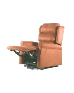 POLTRONA RELAX ELEVABILE GINEVRA 2 motori ignifuga - marrone 