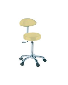SGABELLO con schienale beige