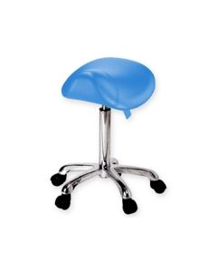Sgabello 360 regolabile blu-Seduta studio medico a ruote-Gima-45252