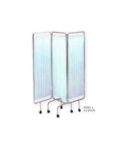 PARAVENTO A 3 ANTE CON RUOTE - senza tende