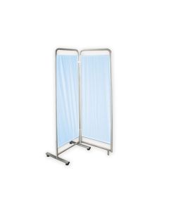 PARAVENTO a 2 ANTE - azzurro TREVIRA