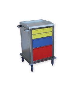 CARRELLO MODULARE INOX 2+1+1 cassetti