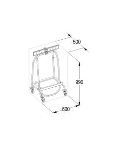 PORTASACCO acciaio inossidabile 