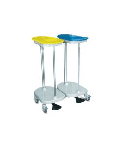 CARRELLO PORTASACCO a pedale 2 sacchi