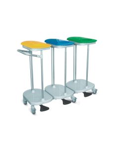 CARRELLO PORTASACCO a pedale 3 sacchi