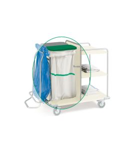 SACCO lavabile con strip verde