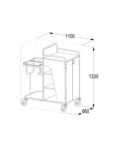 CARRELLO LAVANDERIA laminato