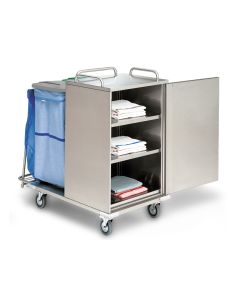 CARRELLO LAVANDERIA CHIUSO in acciao INOX