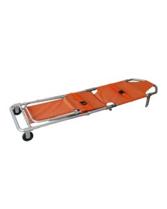 Barella-sedia pieghevole 2 in 1 arancione in alluminio Gima