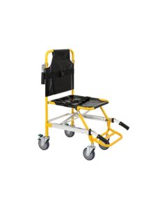 Sedia pieghevole portantina per scale gialla/nera Gima