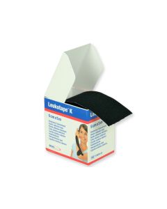 Leukotape K, tape per taping neuromuscolare bsn, 5x5 cm, colore nero, conf. 1 pezzo