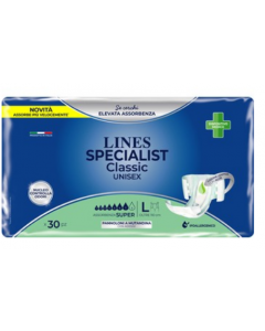 Lines specialist pannolone mutandina classic super taglia L 30 pezzi