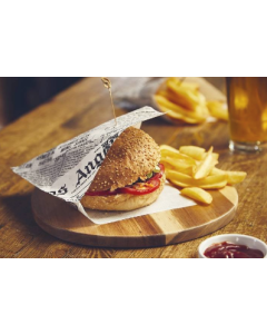 Portapanino - sacchetti aperti in carta antigrasso stampa giornale 17 x 18 cm 500 pezzi