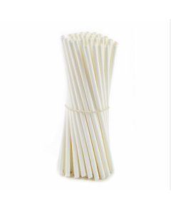 Cannucce 21 cm bianche monouso in PLA compostabili 500 pezzi - Usobio