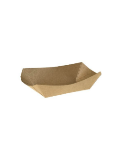 Vaschetta fritti in carta kraft + pe avana cm 11,1x7,5x3 ml 100 conf. pezzi 125 - LEONE