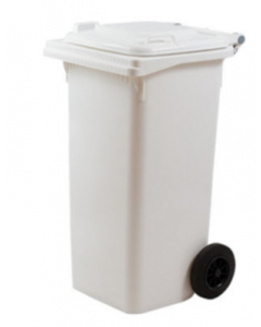Cassonetto da esterno a 2 ruote con coperchio-240 lt-Vari colori
