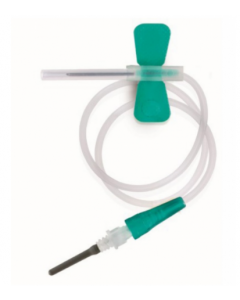 FL Medical set prelievo ago a farfalla verde 21 G 19 mm con adattatore luer 50 pezzi