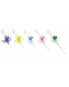 Ago cannula giallo 1 via con alette 24G x 19 mm Deltaven