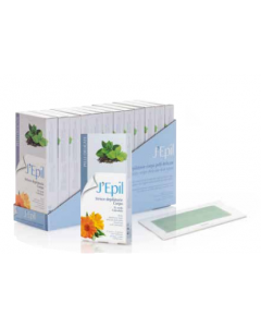 Strisce depilatorie corpo pelli delicate the verde e calendula 10 pz Jepil Xanitalia 