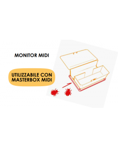 ORMA MASTERBOX INSECT MONITOR MIDI trappola per insetti striscianti 19 x 12,8 x 2 cm