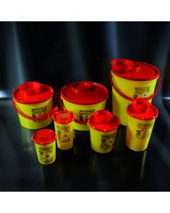 Contenitore per rifiuti taglienti e rifiuti sanitari 5 litri in plastica