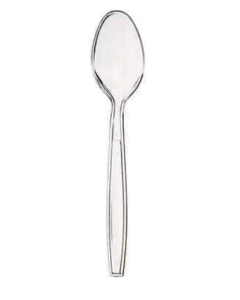 Dopla coltello in plastica trasparente riutilizzabile in confezione da 20 pezzi